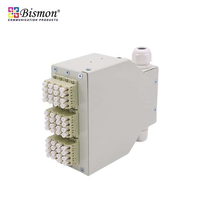 DIN-Rail-48-Core-Wall-Box-fiber-optic-LC-adapter-duplex-Multi-mode